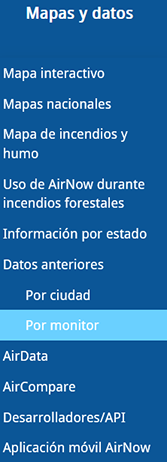 Mapas y datos - Por Monitor