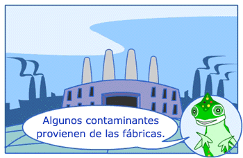 Algunos contaminantes provienen de las fábricas