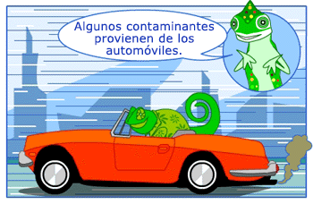 Algunos contaminantes provienen de los automóviles