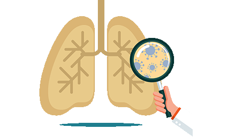 imagen de pulmones